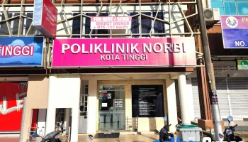 Poliklinik Norbi Kota Tinggi , Kota Tinggi , Johor ( Klinik Wanita , Ibu Mengandung , Rawatan Hidung Tekak dan Telinga Ent ) - Jalan Mawar Utama