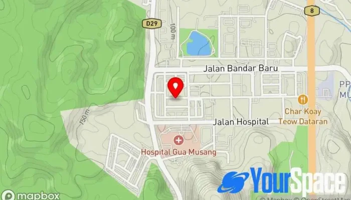 peta Baiti Jannati Therapy & Spa Spa Kesihatan di Gua Musang