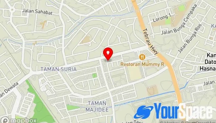 Brahma Kumaris Johor Bahru -  Peta - Johor Bahru
