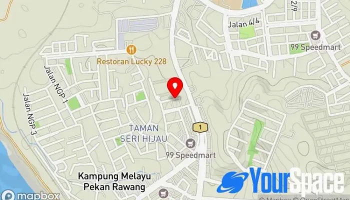 peta Brahma Kumaris Rawang Pusat Meditasi di Rawang