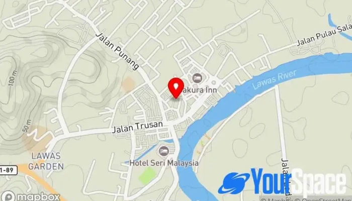 Bumi Kenyalang Lawas Taekwondo Training Centre -  Peta - Lawas
