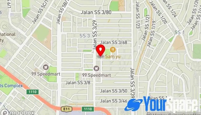 peta Fo Guang Shan Malaysia PJSS3 Organisasi Keagamaan, Kuil Buddha di Petaling Jaya