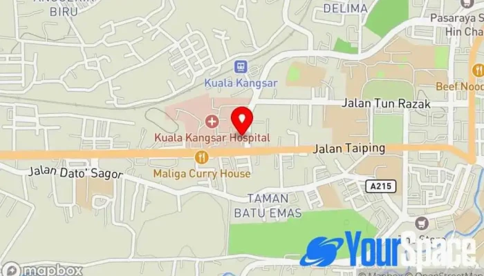 Hospital Kuala Kangsar -  Peta - Kuala Kangsar