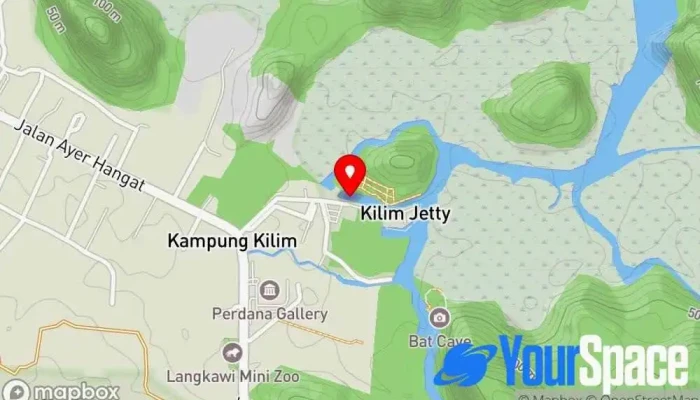 peta Kilim River Tourism Jetty Tempat Tarikan Pelancong di Langkawi