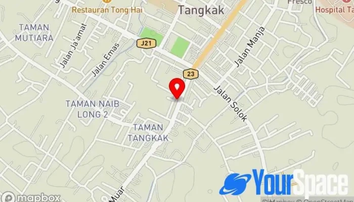 Kuil Sri Subramaniar Tangkak Johor Peta - Tangkak