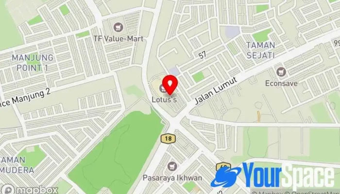 Lotuss Manjung Seri Manjung Perak Peta - Lumut