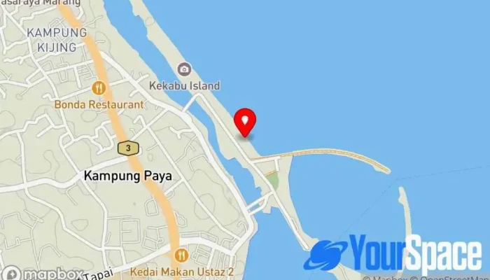 peta Pantai Pulau Kekabu Tempat Tarikan Pelancong di Marang