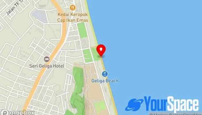 Pantai Teluk Mak Nik -  Peta - Chukai
