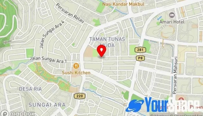 Pasar Malam Sungai Ara -  Peta - Bayan Lepas