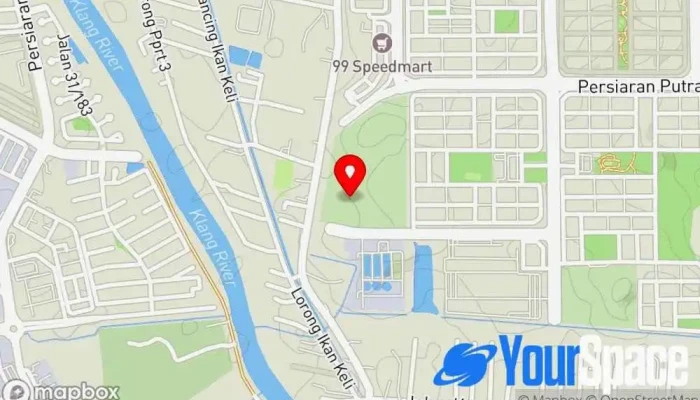 peta Putra Heights  di Subang Jaya
