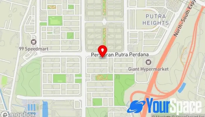 peta Putra Heights, USJ, Kota Kemuning and Shah Alam Piano Lesson Guru Piano di Subang Jaya