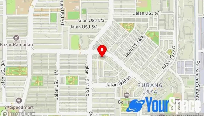 peta Seven Junction Yoga & Wellness Studio Yoga di Subang Jaya