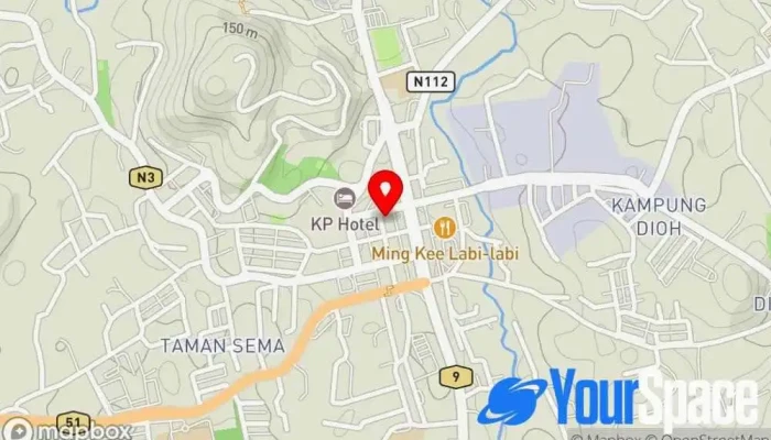 Sinaran Hailam Kopitiam -  Peta - Kuala Pilah