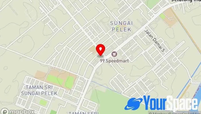 peta Sungai Pelek  di Sungai Pelek