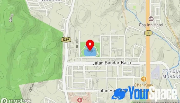 peta Taman Tasik Gua Musang Taman, Tempat Tarikan Pelancong di Gua Musang