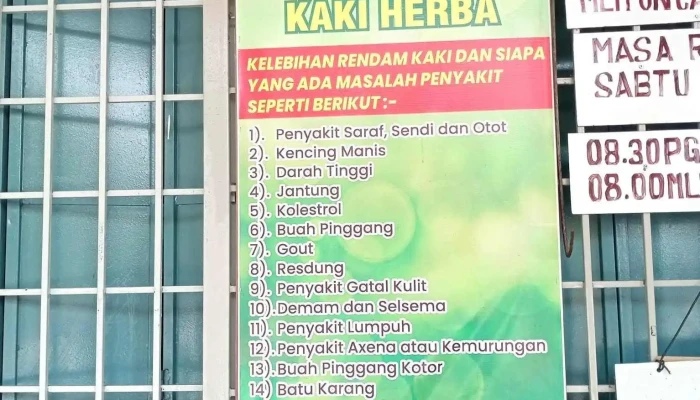 Terapi Rendam Kaki Herba -  Menu - Bedong