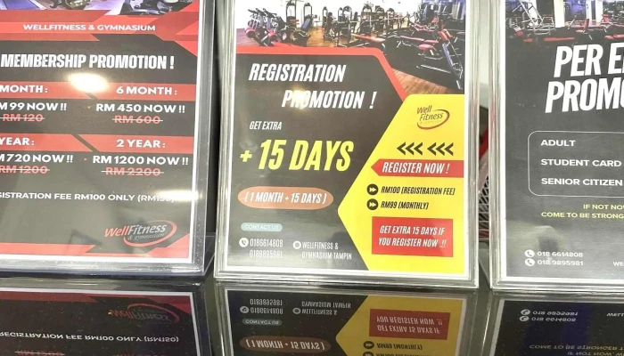 Well Fitness Gymnasium Tampin Diskaun - Alor Gajah