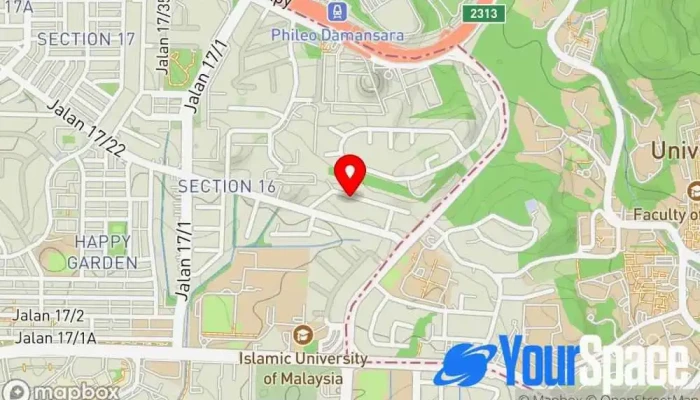 peta Yoga House Studio Yoga di Petaling Jaya