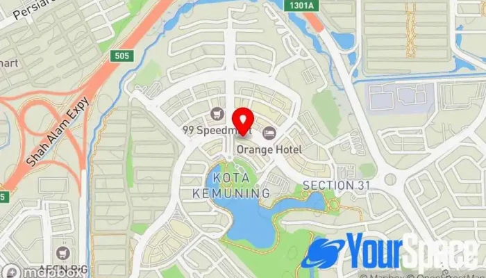 Yogalane Studio Kota Kemuning -  Peta - Shah Alam